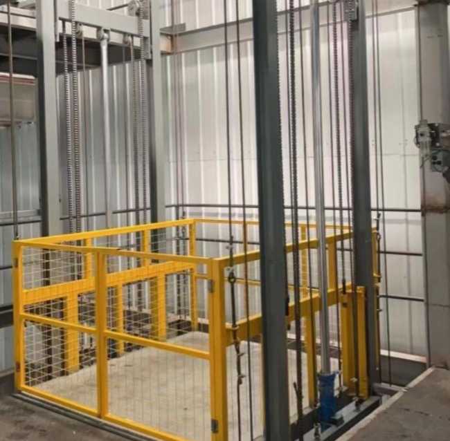 感城镇导轨式升降机一般加工周期